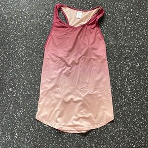 Red Ombré Senita Workout Tank, Small